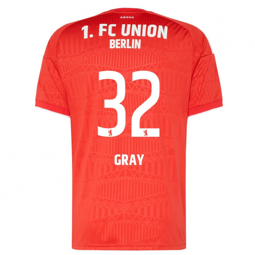Danxen Barn Mekhi Gray #32 Röd Vit Hemmatröja Matchtröjor 2026/27 Tröjor T-Tröja