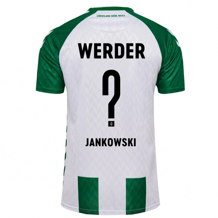 Danxen Barn Fiete Jankowski #0 Grön Vit Hemmatröja Matchtröjor 2026/27 Tröjor T-Tröja