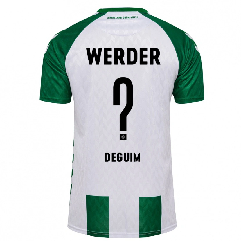Danxen Barn Lyman Deguim #0 Grön Vit Hemmatröja Matchtröjor 2026/27 Tröjor T-Tröja
