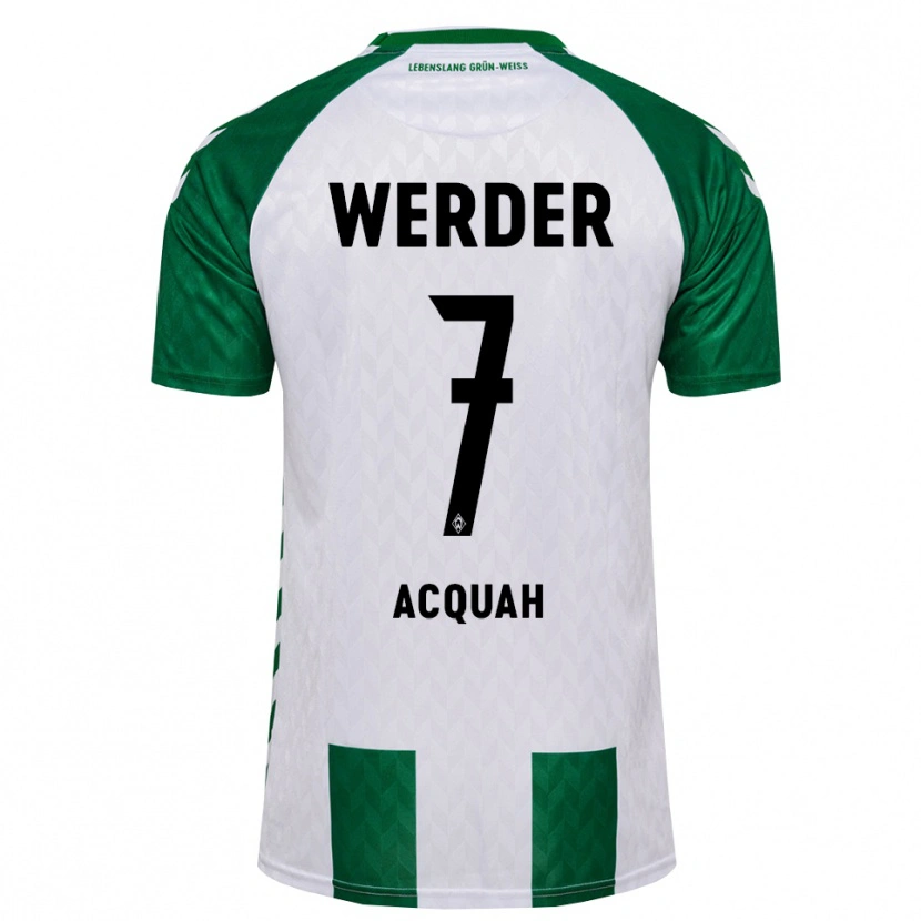 Danxen Barn Joseph Shadrach Acheampong Acquah #7 Grön Vit Hemmatröja Matchtröjor 2026/27 Tröjor T-Tröja