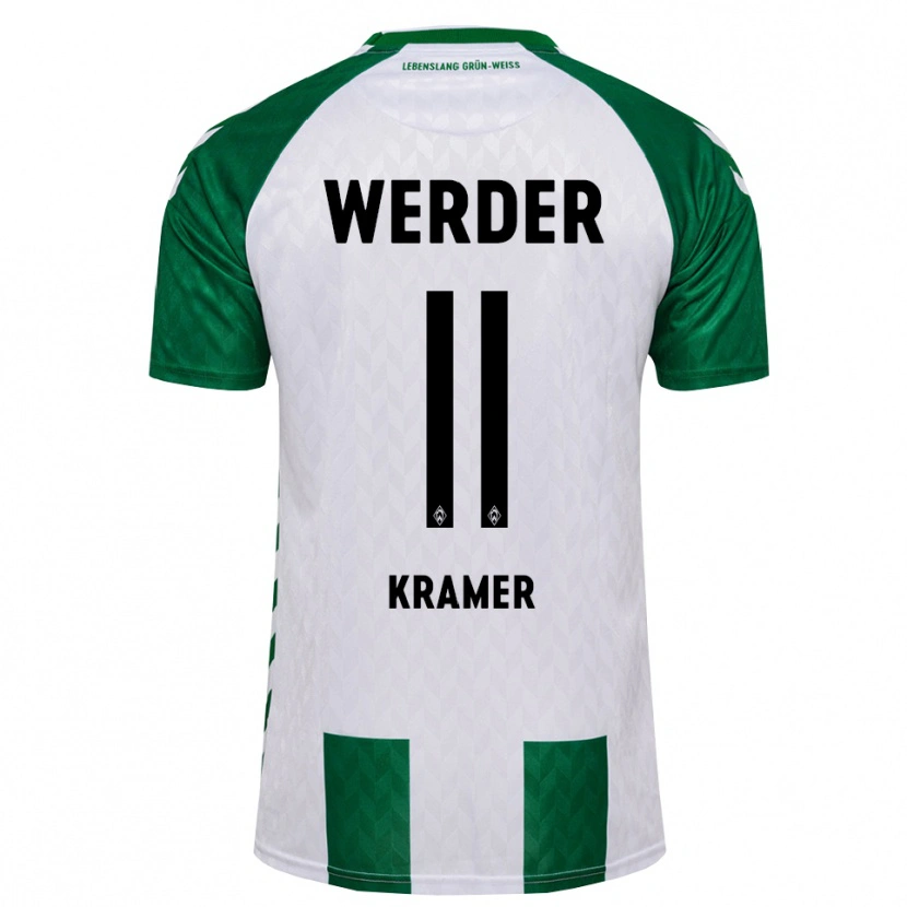 Danxen Barn Levi-Marinus Kramer #11 Grön Vit Hemmatröja Matchtröjor 2026/27 Tröjor T-Tröja