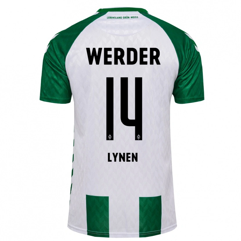 Danxen Barn Senne Lynen #14 Grön Vit Hemmatröja Matchtröjor 2026/27 Tröjor T-Tröja