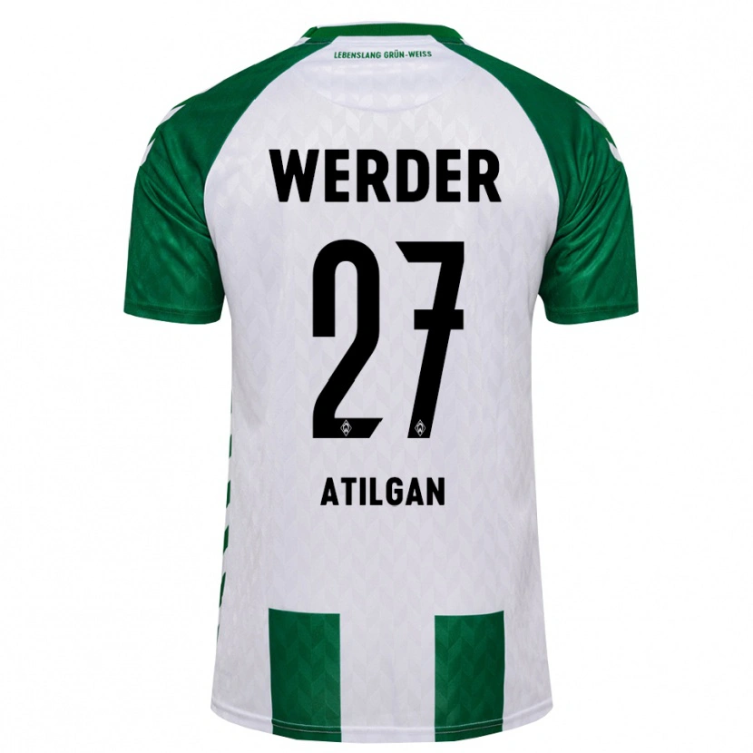 Danxen Barn Ahmed Atilgan #27 Grön Vit Hemmatröja Matchtröjor 2026/27 Tröjor T-Tröja