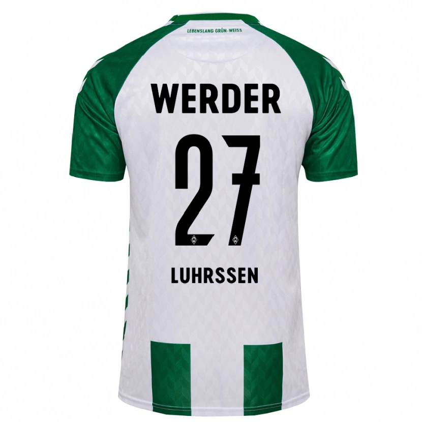 Danxen Barn Nina Luhrssen #27 Grön Vit Hemmatröja Matchtröjor 2026/27 Tröjor T-Tröja