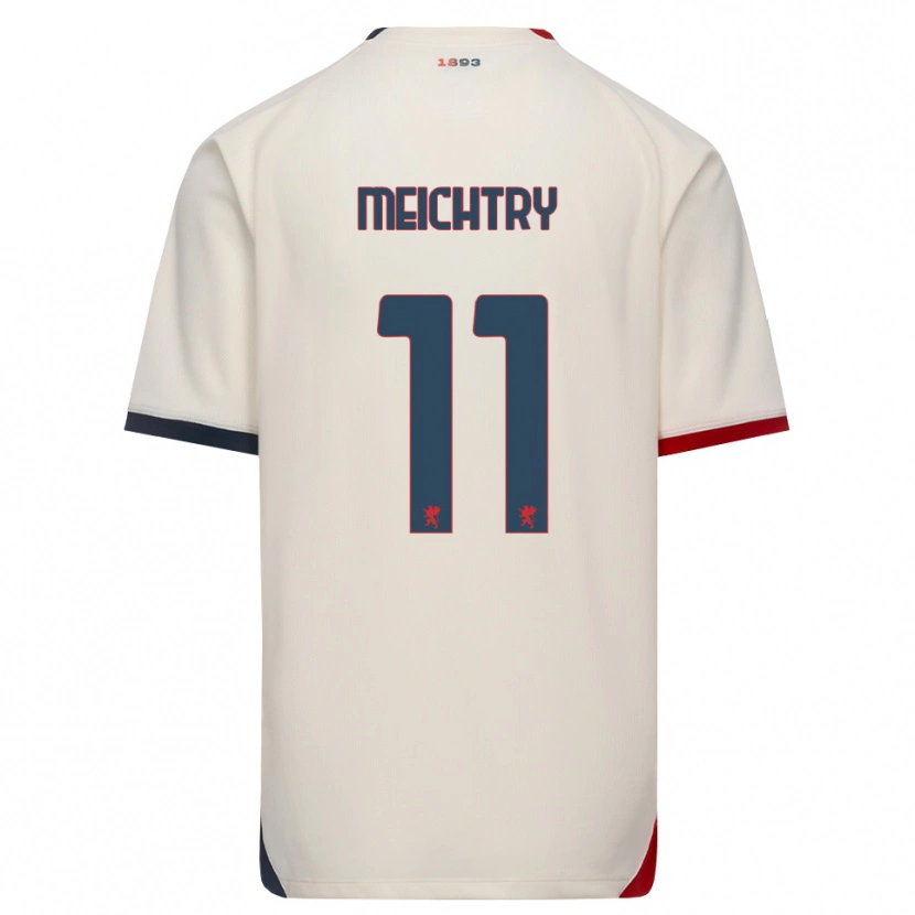 Danxen Barn Franz-Ethan Meichtry #11 Off-White Röd Bortatröja Matchtröjor 2026/27 Tröjor T-Tröja