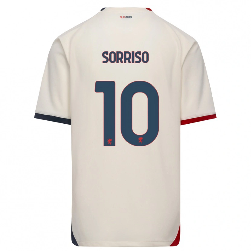 Danxen Barn Felipe Mastropietro #10 Off-White Röd Bortatröja Matchtröjor 2026/27 Tröjor T-Tröja