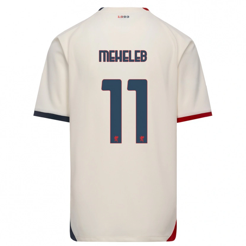 Danxen Barn Sami Meheleb #11 Off-White Röd Bortatröja Matchtröjor 2026/27 Tröjor T-Tröja