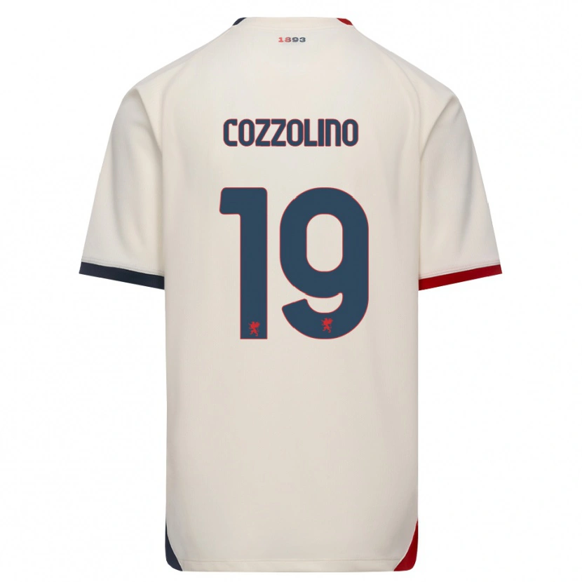 Danxen Barn Carmine Cozzolino #19 Off-White Röd Bortatröja Matchtröjor 2026/27 Tröjor T-Tröja