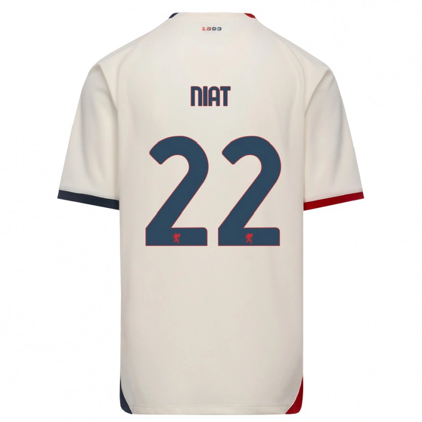 Danxen Barn Yahvan Niat #22 Off-White Röd Bortatröja Matchtröjor 2026/27 Tröjor T-Tröja
