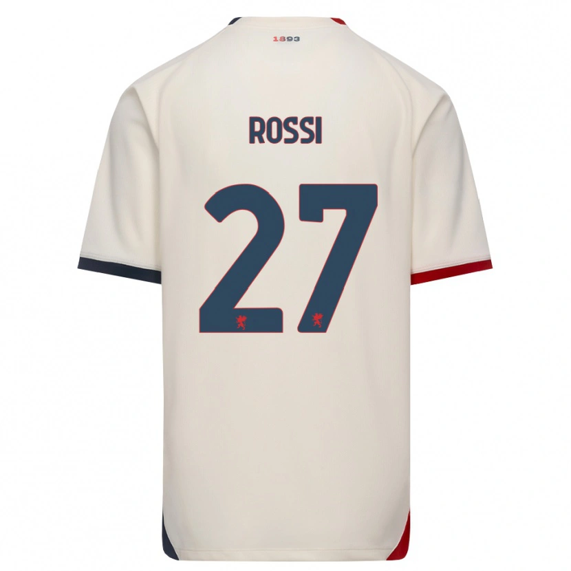 Danxen Barn Lucrezia Rossi #27 Off-White Röd Bortatröja Matchtröjor 2026/27 Tröjor T-Tröja