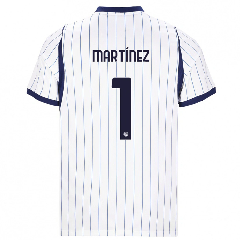 Danxen Barn Josep Martínez #1 Vit Marinblå Bortatröja Matchtröjor 2026/27 Tröjor T-Tröja
