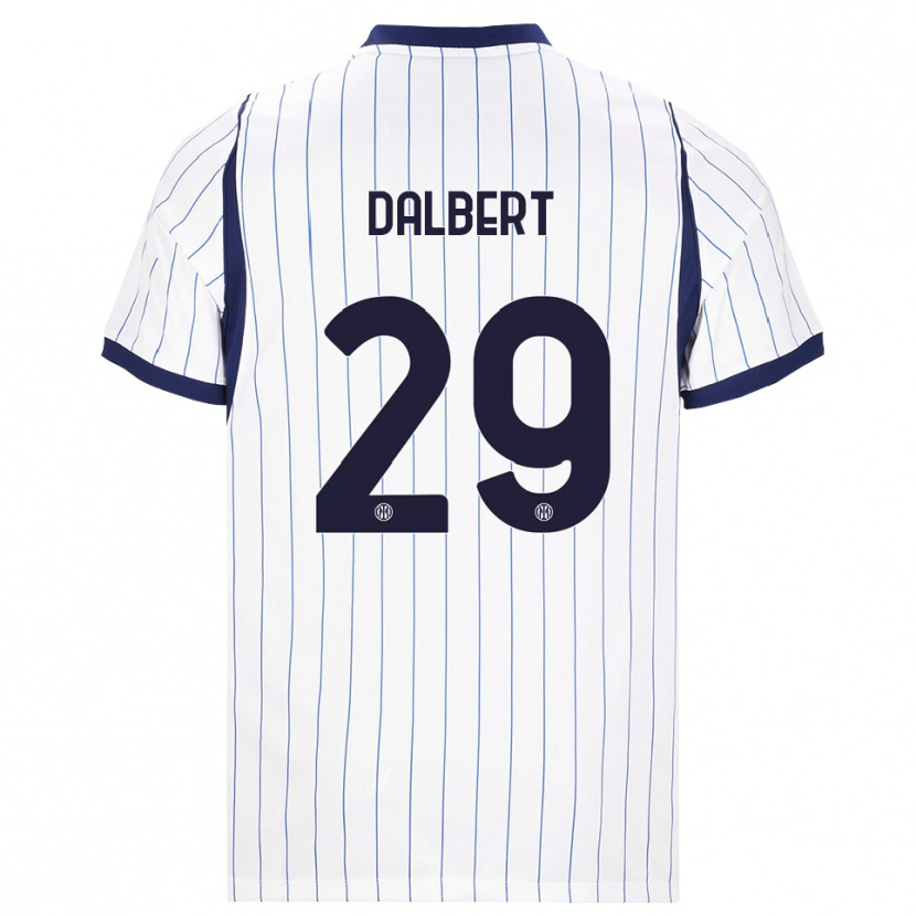 Danxen Barn Dalbert #29 Vit Marinblå Bortatröja Matchtröjor 2026/27 Tröjor T-Tröja