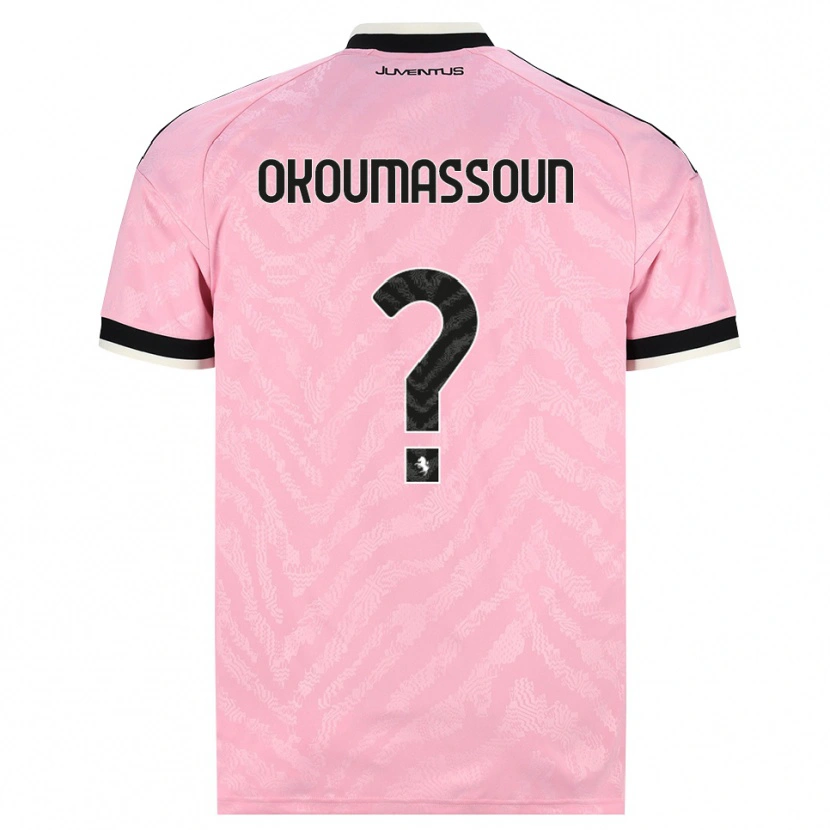 Danxen Barn Ismaele Okoumassoun #0 Rosa Svart Bortatröja Matchtröjor 2026/27 Tröjor T-Tröja