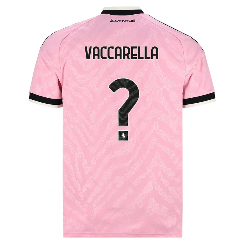 Danxen Barn Marco Vaccarella #0 Rosa Svart Bortatröja Matchtröjor 2026/27 Tröjor T-Tröja