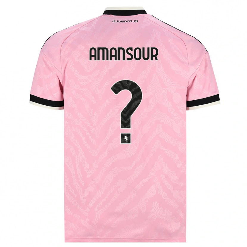 Danxen Barn Adam Amansour #0 Rosa Svart Bortatröja Matchtröjor 2026/27 Tröjor T-Tröja