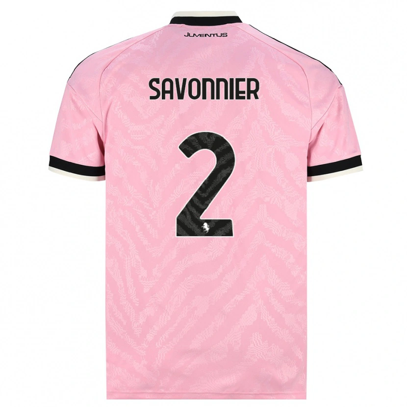 Danxen Barn Nelson Savonnier #2 Rosa Svart Bortatröja Matchtröjor 2026/27 Tröjor T-Tröja