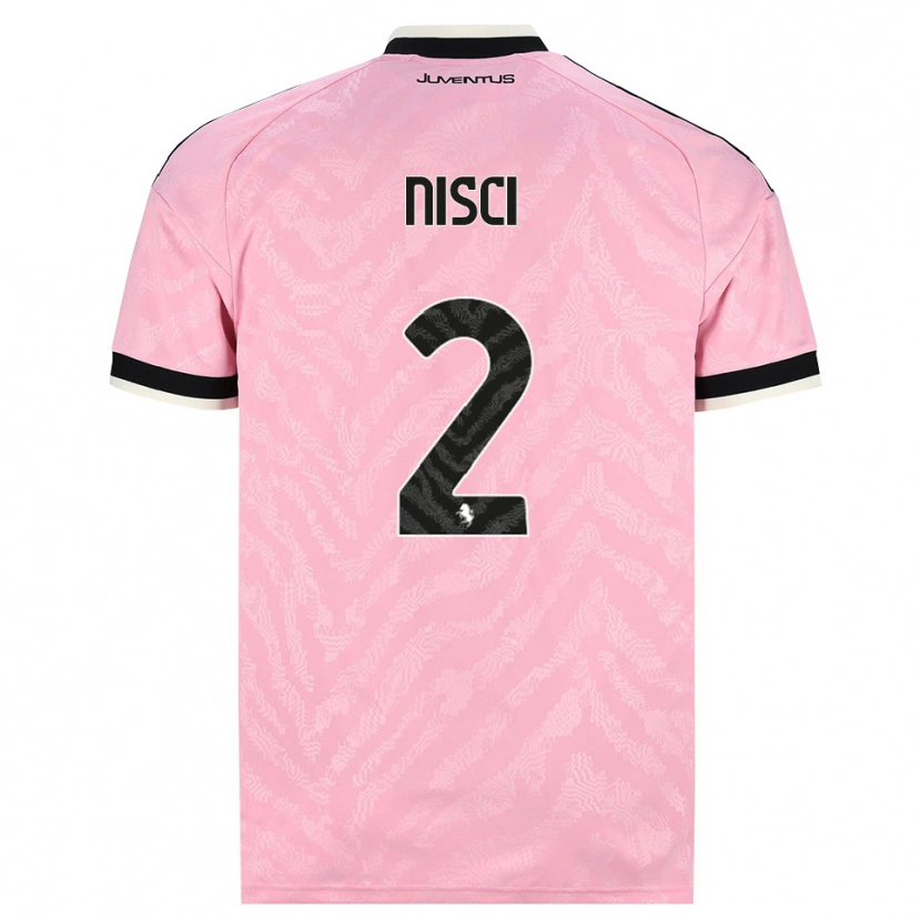 Danxen Barn Alessandro Nisci #2 Rosa Svart Bortatröja Matchtröjor 2026/27 Tröjor T-Tröja