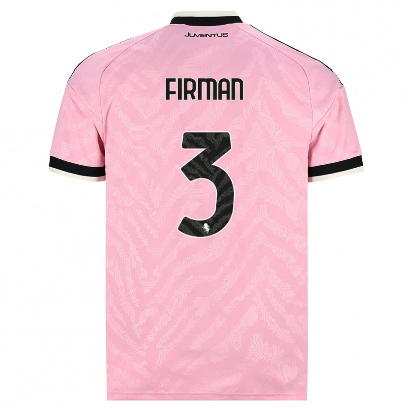 Danxen Barn Andriy Firman #3 Rosa Svart Bortatröja Matchtröjor 2026/27 Tröjor T-Tröja