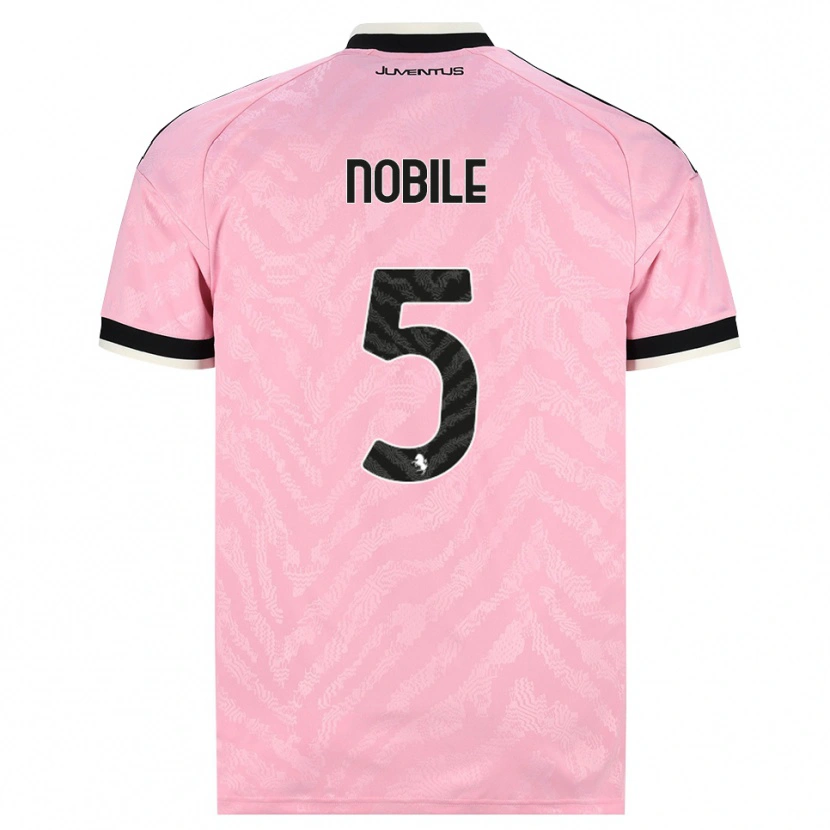 Danxen Barn Riccardo Nobile #5 Rosa Svart Bortatröja Matchtröjor 2026/27 Tröjor T-Tröja