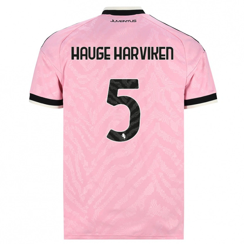 Danxen Barn Mathilde Hauge Harviken #5 Rosa Svart Bortatröja Matchtröjor 2026/27 Tröjor T-Tröja
