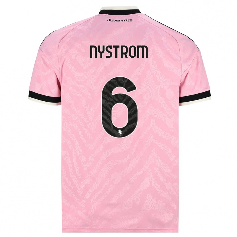 Danxen Barn Paulina Nyström #6 Rosa Svart Bortatröja Matchtröjor 2026/27 Tröjor T-Tröja