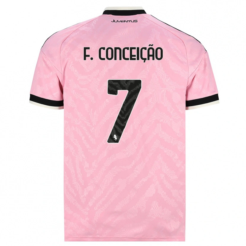 Danxen Barn Francisco Conceição #7 Rosa Svart Bortatröja Matchtröjor 2026/27 Tröjor T-Tröja