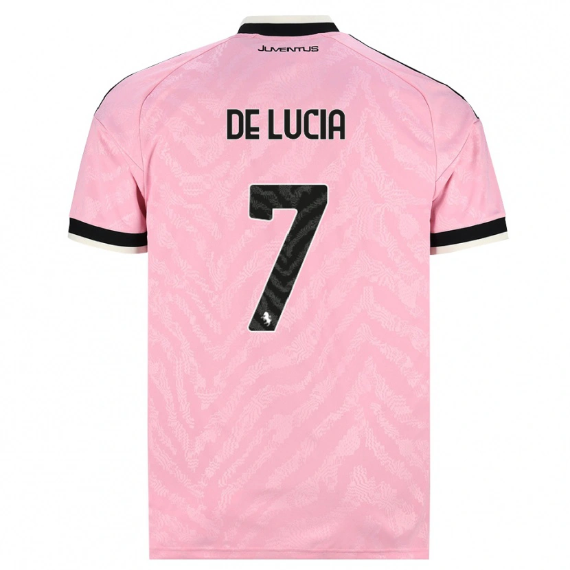 Danxen Barn Raffaele De Lucia #7 Rosa Svart Bortatröja Matchtröjor 2026/27 Tröjor T-Tröja