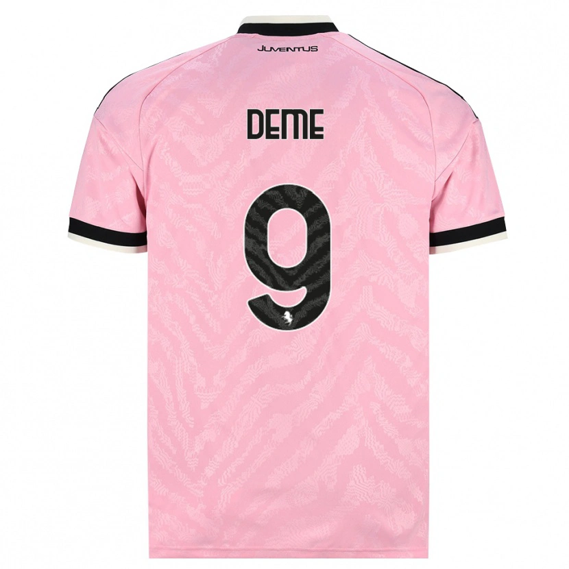Danxen Barn Serigne Deme #9 Rosa Svart Bortatröja Matchtröjor 2026/27 Tröjor T-Tröja