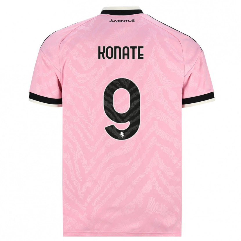 Danxen Barn Ismaël Konaté #9 Rosa Svart Bortatröja Matchtröjor 2026/27 Tröjor T-Tröja