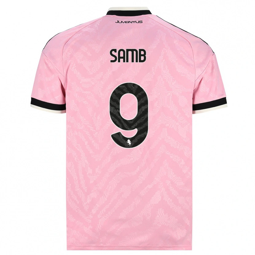 Danxen Barn Demba Samb #9 Rosa Svart Bortatröja Matchtröjor 2026/27 Tröjor T-Tröja