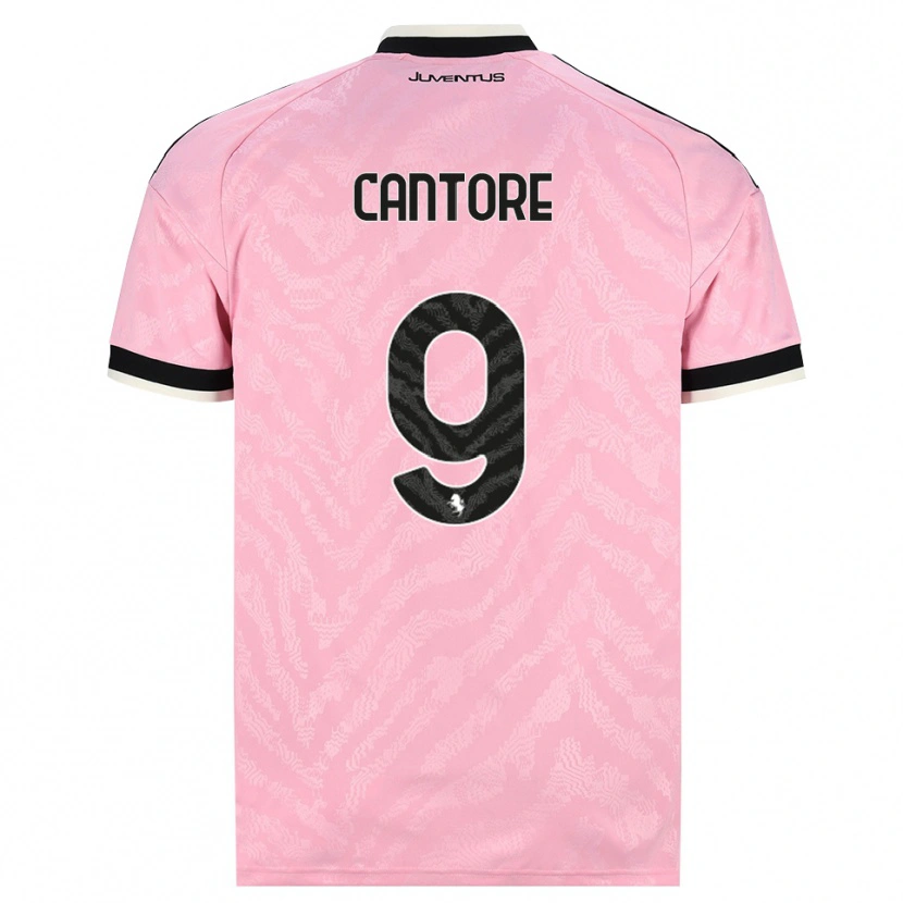 Danxen Barn Sofia Cantore #9 Rosa Svart Bortatröja Matchtröjor 2026/27 Tröjor T-Tröja