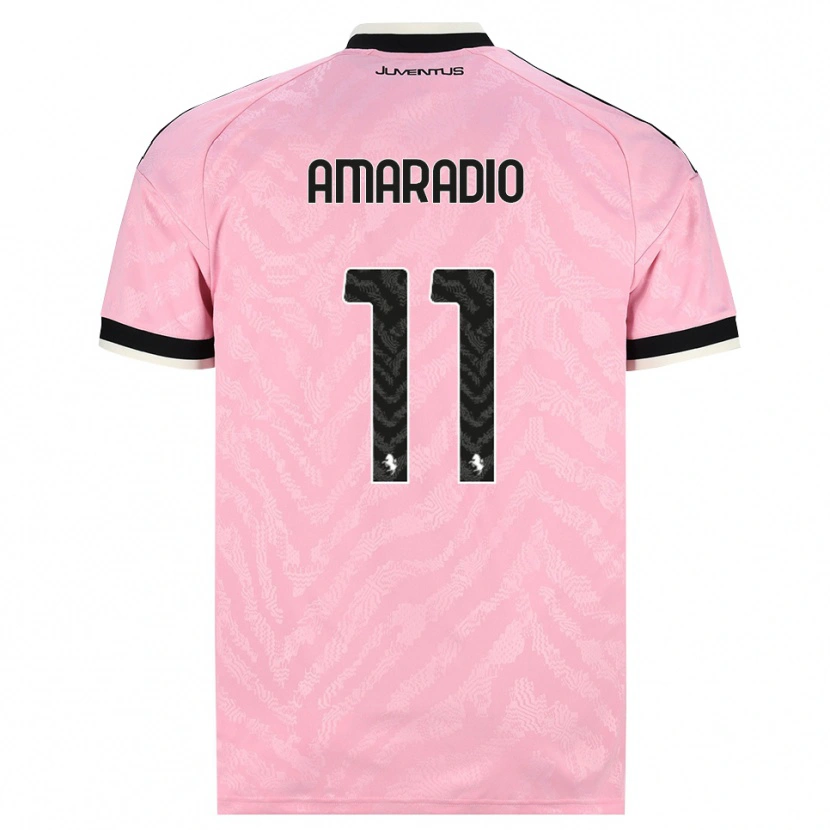 Danxen Barn Luca Amaradio #11 Rosa Svart Bortatröja Matchtröjor 2026/27 Tröjor T-Tröja