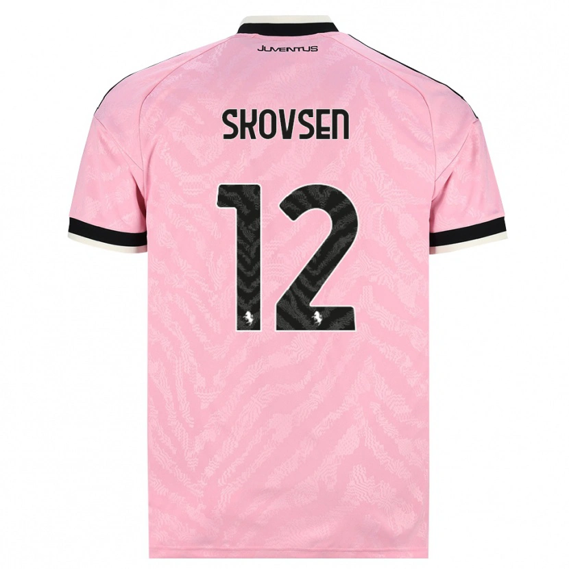 Danxen Barn Matilde Lundorf Skovsen #12 Rosa Svart Bortatröja Matchtröjor 2026/27 Tröjor T-Tröja