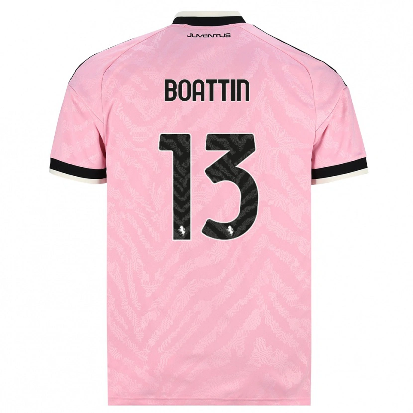 Danxen Barn Lisa Boattin #13 Rosa Svart Bortatröja Matchtröjor 2026/27 Tröjor T-Tröja
