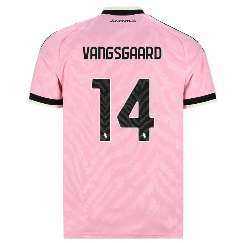 Danxen Barn Amalie Jørgensen Vangsgaard #14 Rosa Svart Bortatröja Matchtröjor 2026/27 Tröjor T-Tröja