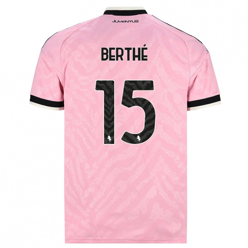Danxen Barn Sounkalo Berthé #15 Rosa Svart Bortatröja Matchtröjor 2026/27 Tröjor T-Tröja