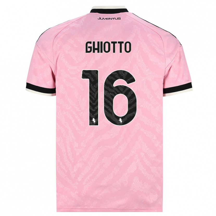 Danxen Barn Alessandro Ghiotto #16 Rosa Svart Bortatröja Matchtröjor 2026/27 Tröjor T-Tröja