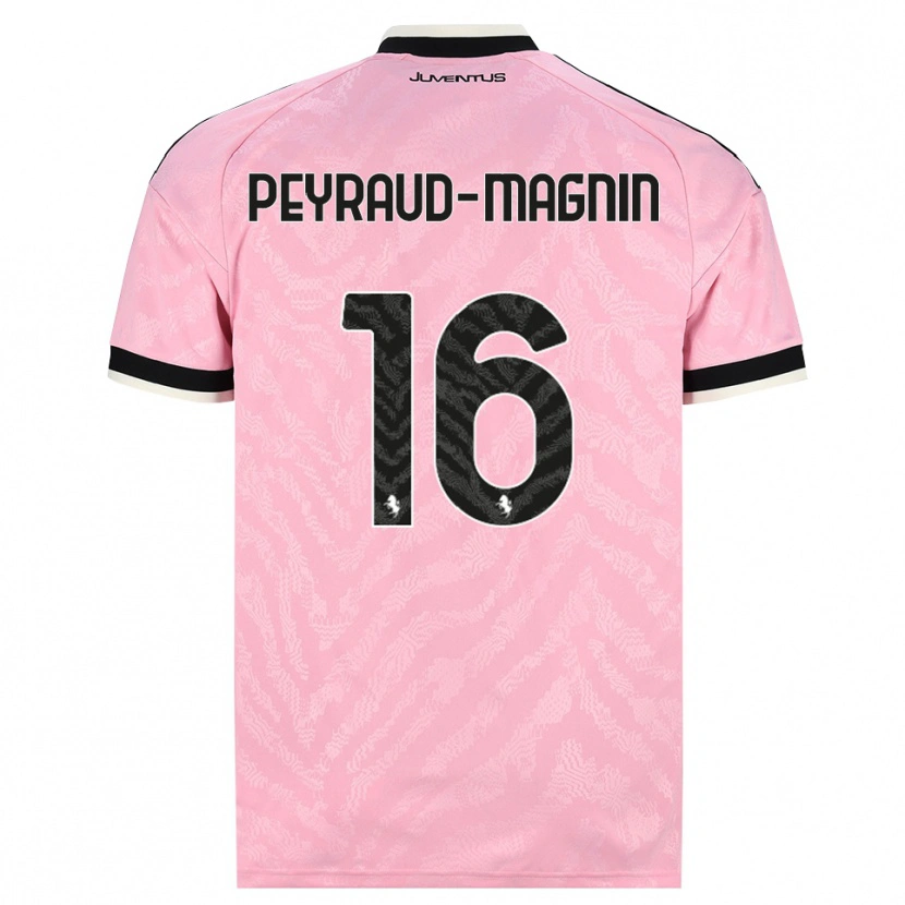 Danxen Barn Pauline Peyraud-Magnin #16 Rosa Svart Bortatröja Matchtröjor 2026/27 Tröjor T-Tröja