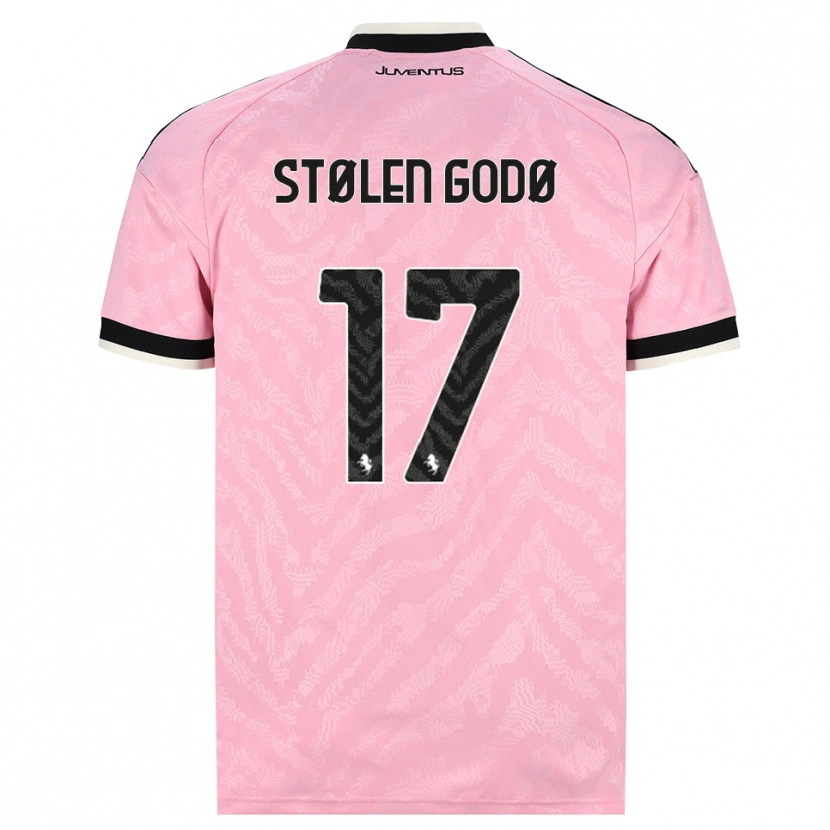 Danxen Barn Emma Stølen Godø #17 Rosa Svart Bortatröja Matchtröjor 2026/27 Tröjor T-Tröja