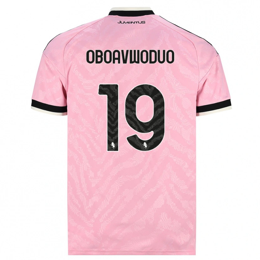Danxen Barn Justin Oboavwoduo #19 Rosa Svart Bortatröja Matchtröjor 2026/27 Tröjor T-Tröja