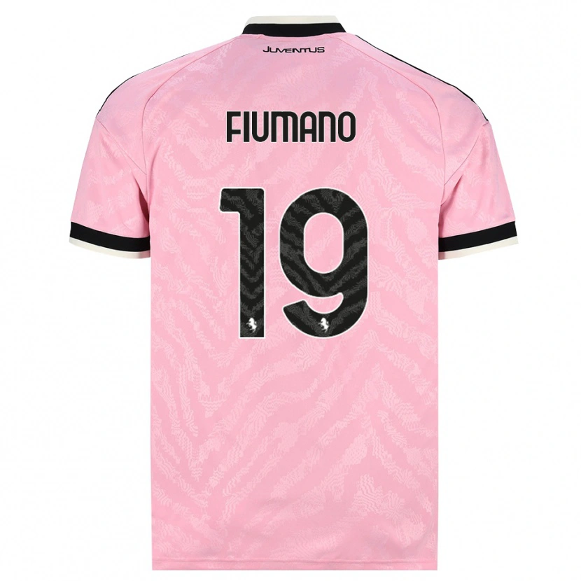 Danxen Barn Filippo Fiumano #19 Rosa Svart Bortatröja Matchtröjor 2026/27 Tröjor T-Tröja