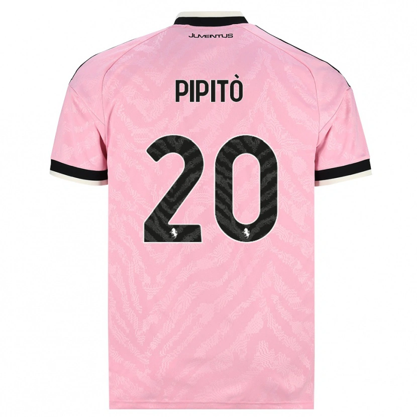 Danxen Barn Giuseppe Pipitò #20 Rosa Svart Bortatröja Matchtröjor 2026/27 Tröjor T-Tröja