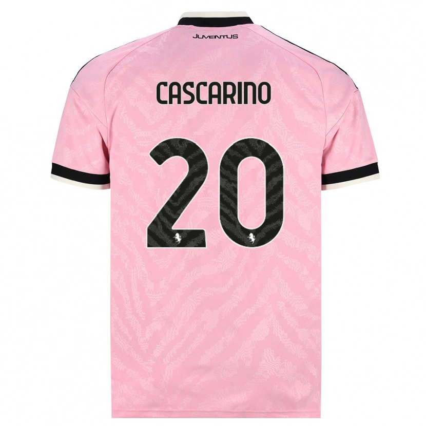 Danxen Barn Estelle Cascarino #20 Rosa Svart Bortatröja Matchtröjor 2026/27 Tröjor T-Tröja