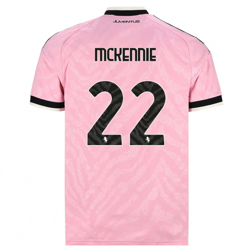 Danxen Barn Weston Mckennie #22 Rosa Svart Bortatröja Matchtröjor 2026/27 Tröjor T-Tröja
