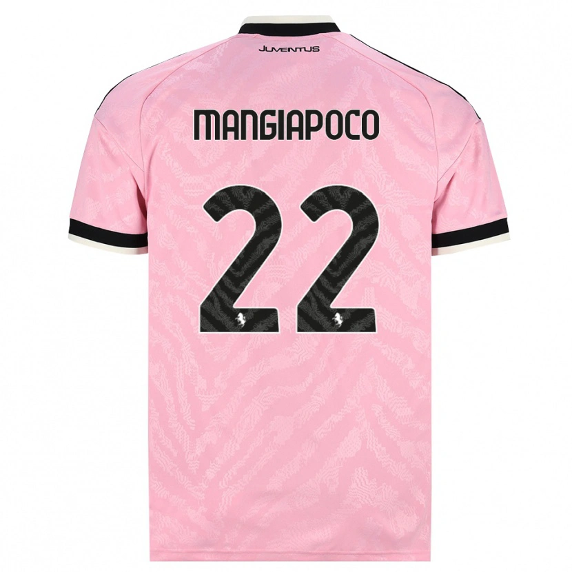 Danxen Barn Stefano Mangiapoco #22 Rosa Svart Bortatröja Matchtröjor 2026/27 Tröjor T-Tröja
