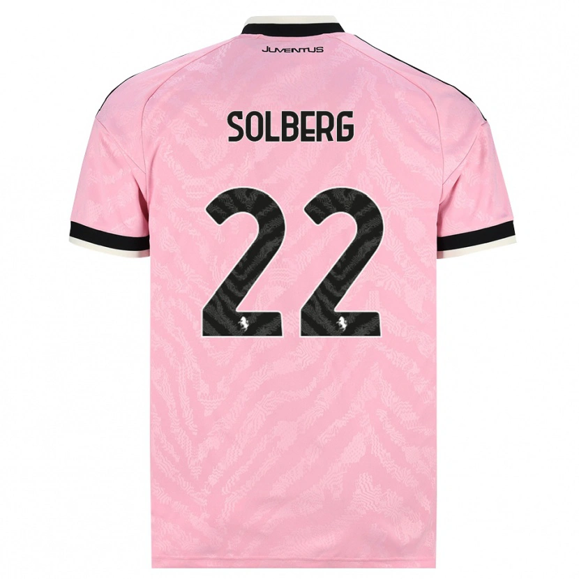 Danxen Barn Elias Solberg #22 Rosa Svart Bortatröja Matchtröjor 2026/27 Tröjor T-Tröja