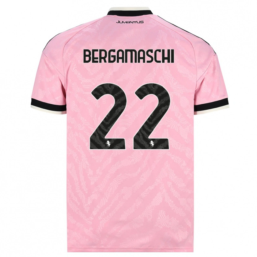 Danxen Barn Valentina Bergamaschi #22 Rosa Svart Bortatröja Matchtröjor 2026/27 Tröjor T-Tröja