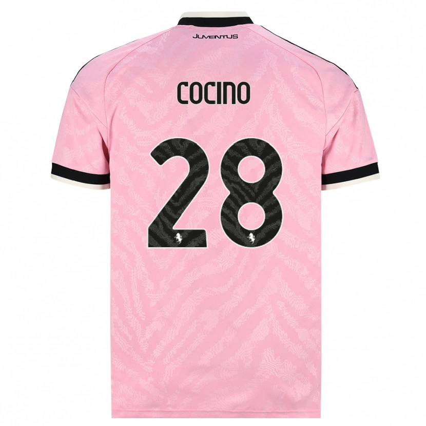 Danxen Barn Martina Cocino #28 Rosa Svart Bortatröja Matchtröjor 2026/27 Tröjor T-Tröja