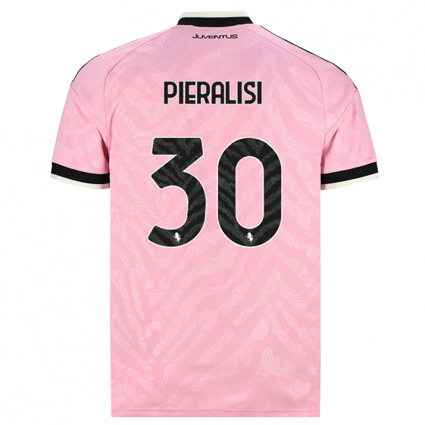 Danxen Barn Tommaso Pieralisi #30 Rosa Svart Bortatröja Matchtröjor 2026/27 Tröjor T-Tröja