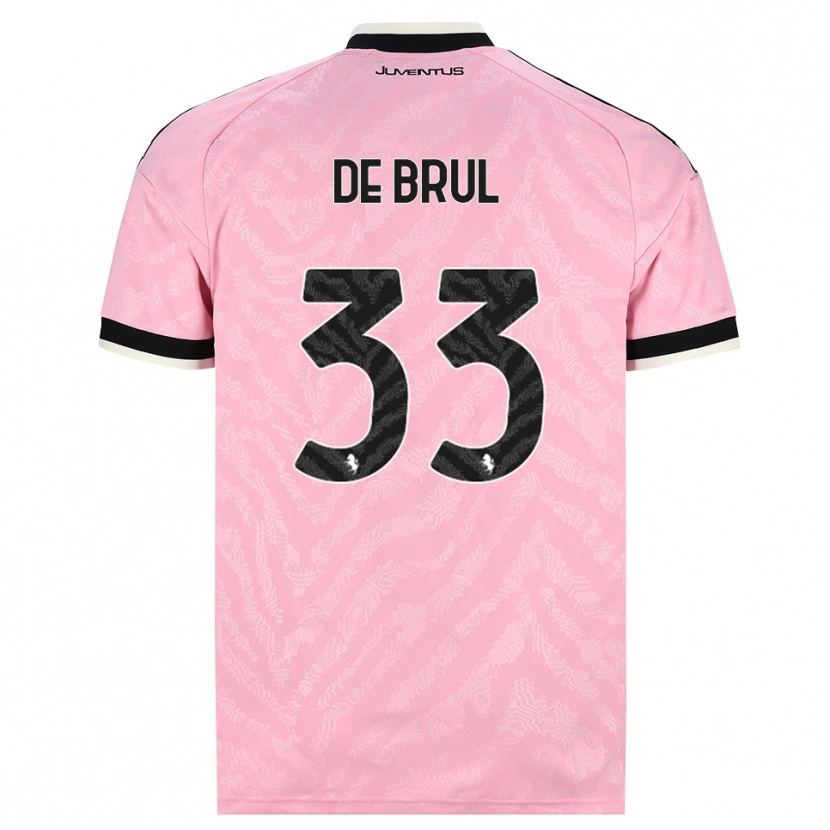 Danxen Barn Maxime De Brul #33 Rosa Svart Bortatröja Matchtröjor 2026/27 Tröjor T-Tröja